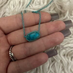Kendra Scott Teal Pendant Necklace